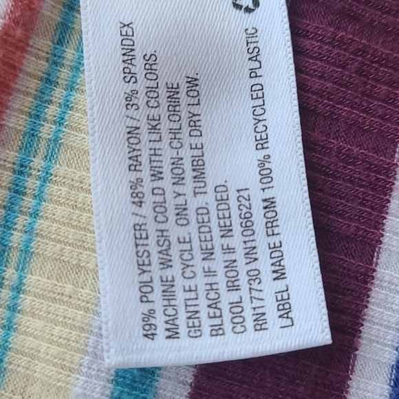 Vinage Striped Casual Dress - Purple Multi - Picture 8 of 8